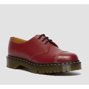 NEW Dr. Martens 1461 Bex Made in England Toe Cap Oxford Shoes Oxblood Red Mens 7